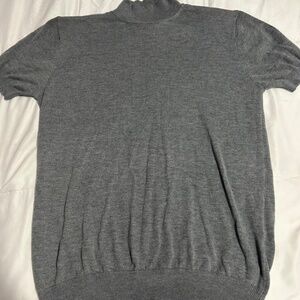 Men's Large Grey Mock Neck Shirt